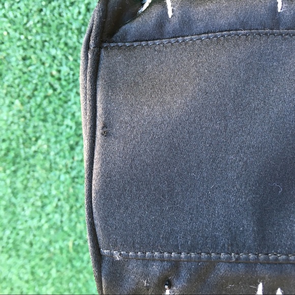 Prada Vintage Y2K Embellished Satin Silk Evening Bag Black - Picture 7 of 8